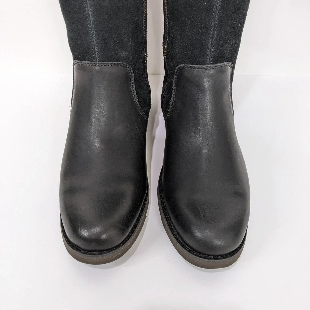 Timberland Size 6 Womens Lakeville Suede Tall Boot In Black